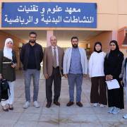 اجتماع مدير جامعة محمد خيضر بسكرة بأساتذة معهد علوم و تقنيات النشاطات البدنية و الرياضية