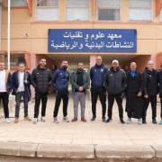  زيارة أعضاء الطاقم الفني لفريق اتحاد بسكرة لكرة القدم لمعهد علوم وتقنيات النشاطات البدنية والرياضية - على هامش فعاليات الملتقى العلمي الوطني التاسع