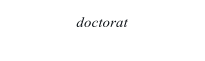 doctorat